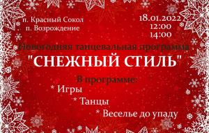 Новогодняя танцевальная программа "Снежный стиль"