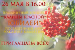 Праздничный концерт "Калины-красной" юбилей", посвящённый дню рождения коллектива