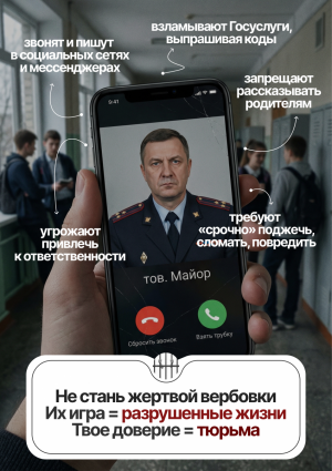 Не стань жертвой вербовки!